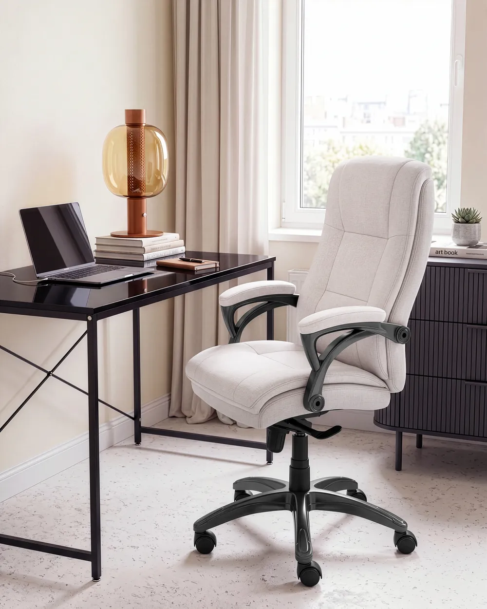 Executive Chair MAGNUS Linen Light Beige_1091816