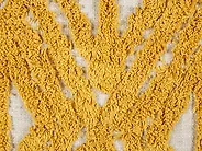 Conjunto de 2 cojines decorativos ALCEA 45 x 45 cm Algodón Amarillo Patrón geométrico_835170