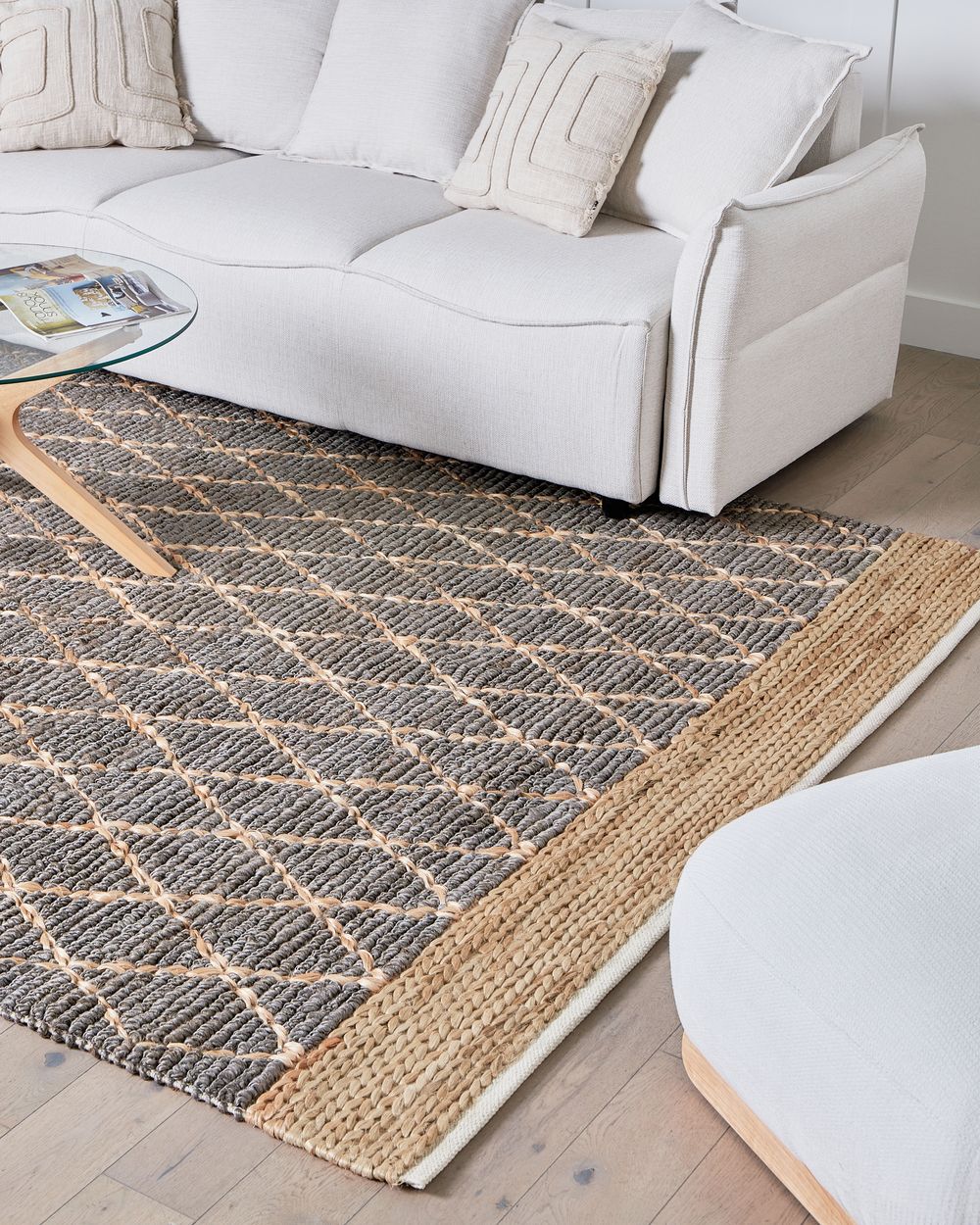 Tapis TELLIKAYA Gris 200 x 300 cm Jute