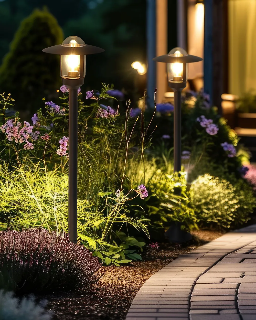 Outdoor Bollard Lamp TIZU Black_1183949