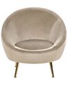 Velvet Accent Chair Taupe LANGA_897282