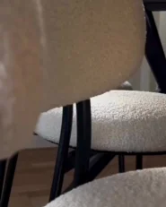 Set of 2 Dining Chairs CASEY Boucle Off-White_990394