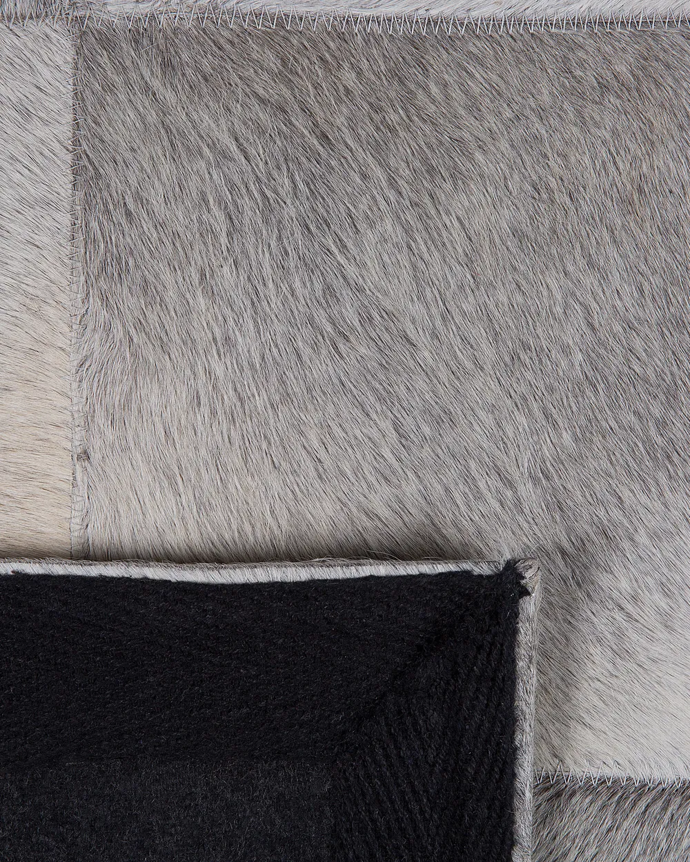 Tappeto ALACAM Grigio 160 x 230 cm Pelle naturale_688522