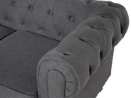 Sofa 3 Seater CHESTERFIELD Fabric Grey_675360
