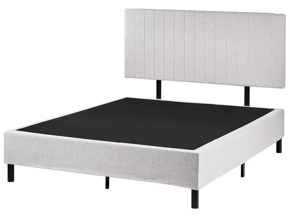 Divan Bed Fabric COUNTESS 140 x 200 cm (EU Double) Light Grey_1054540