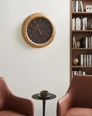 Zegar ścienny CAUDETE 50 cm Złoty_1047597