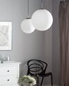 Glass Pendant Lamp White BARROW Large_832082