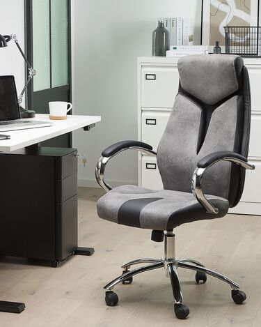 Swivel Office Chair Grey FORMULA 1