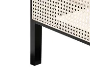 Bett mit Lattenrost Kiefernholz GONFARON 140 x 200 cm Schwarz_977082