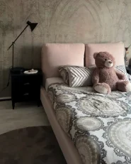 Lit avec sommier Bouclé MELLE 140 x 200 cm Beige_997077