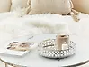 Decorative Tray VATAN Glass Silver