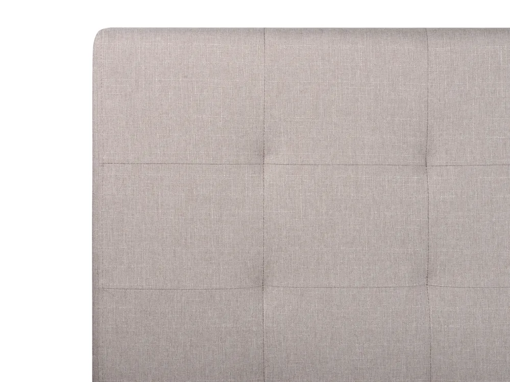 Bett mit Schubladen LA ROCHELLE Stoff Hellgrau 160 x 200 cm_744904
