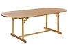 Stół ogrodowy rozkładany MAUI 160/220 cm 100 cm Drewno akacjowe Jasnobrązowy