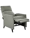 Sillón reclinable SELVIK Con reposapiés Tela Verde claro