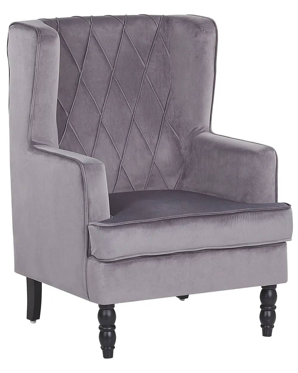 Poltrona SANDSET Velluto Grigio_776383