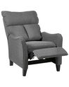 Fabric Recliner Chair Grey ROYSTON_884472
