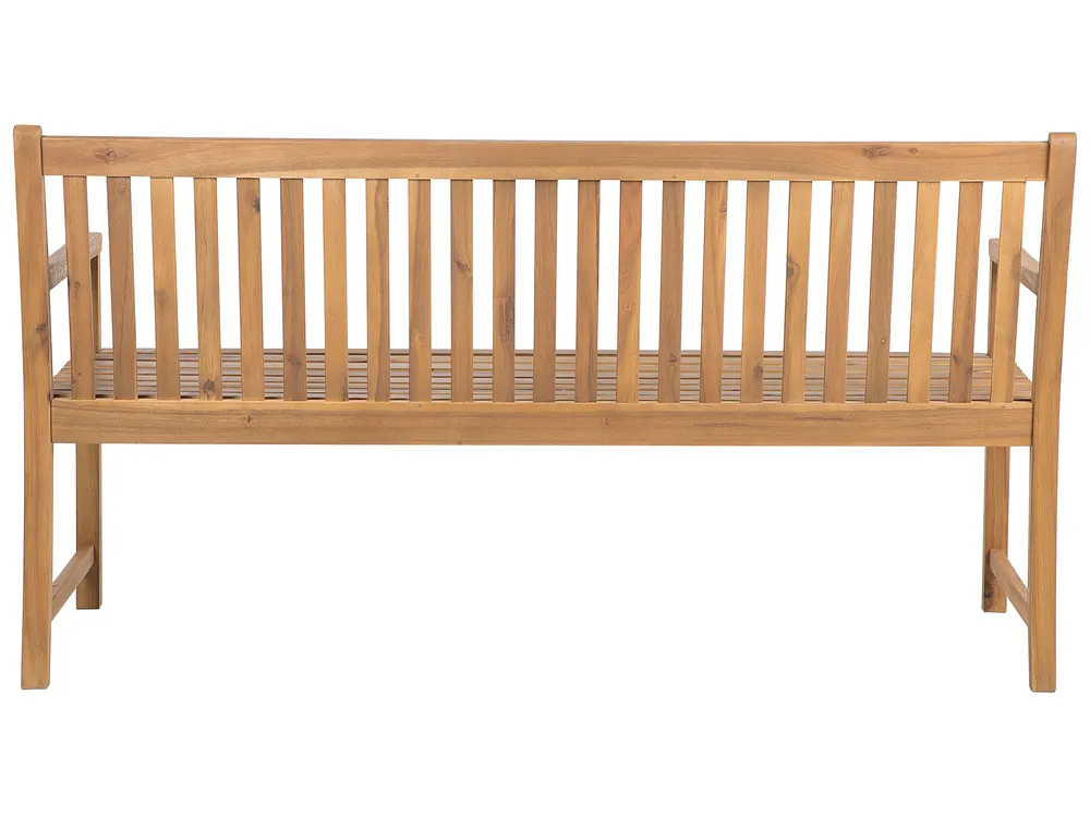 Ławka ogrodowa VIVARA 160 cm Certyfikowane drewno akacjowe Jasnobrązowy_751352