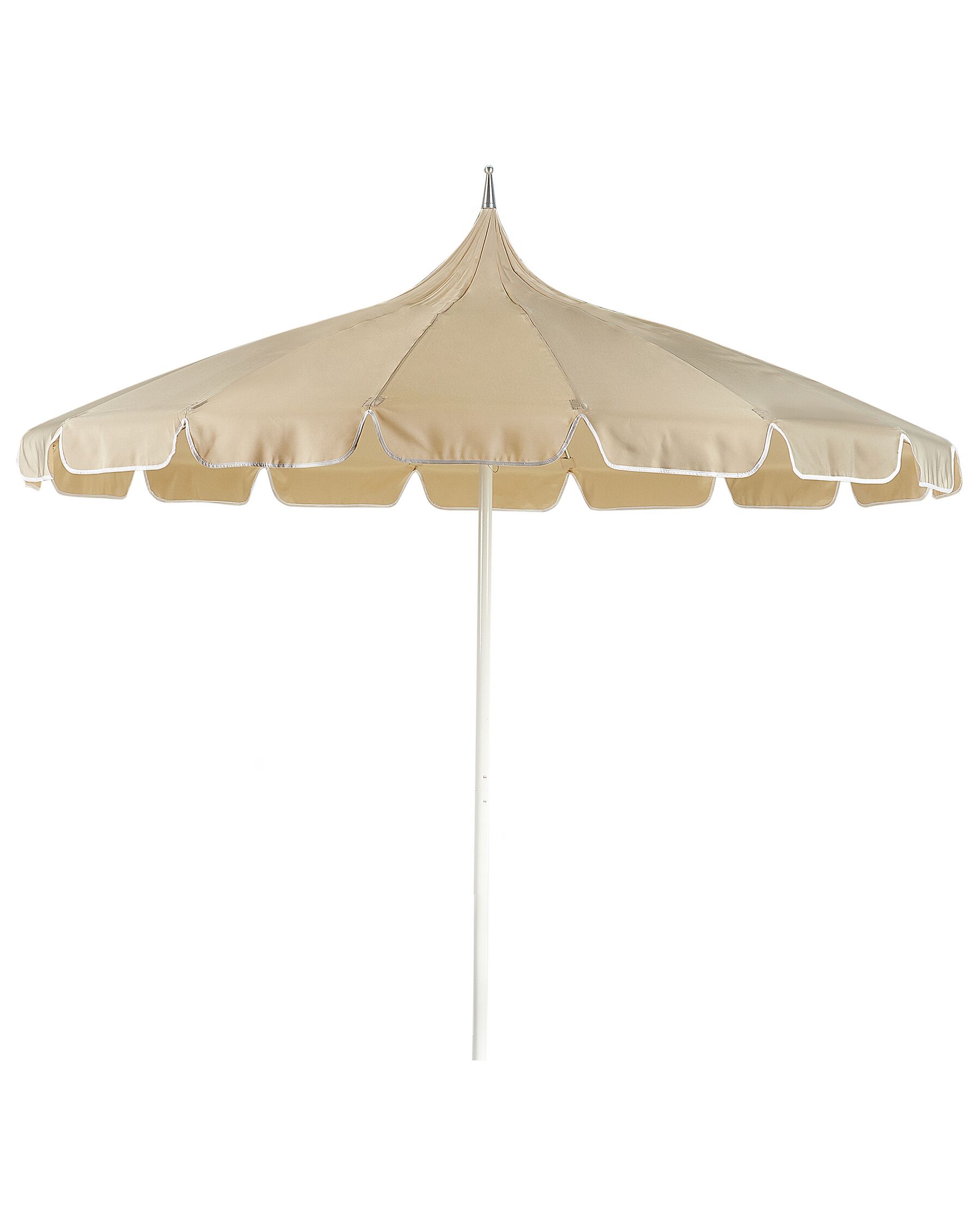 Parasol ogrodowy ⌀ 245 cm beżowy MINOA_932131