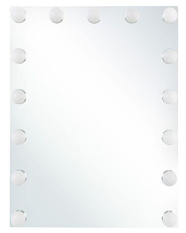 Badspiegel mit LED-Beleuchtung rechteckig 40 x 50 cm LUCENAY