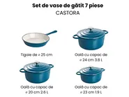 Set oale din fontă 7 piese CASTORA Albastru_1073762