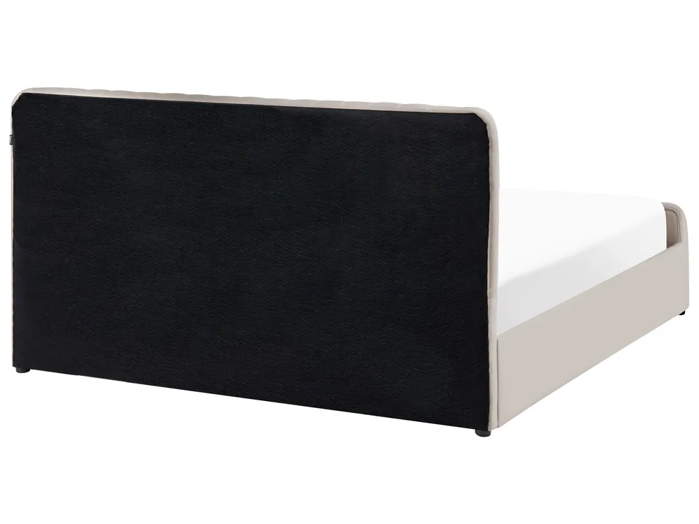 Ottoman Bed LUNAN Taupe 160 x 200 cm (EU King Size)_1051537