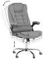 Cadeira de escritório em tecido cinzento ROYAL_756139