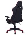 Sedia da gaming regolabile nero e rosso VICTORY_712346