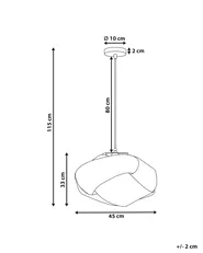 Lampadario HALIL Legno di bambù Beige_934813