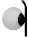 Lámpara de mesa de vidrio 47 cm negro WAPITI_872354