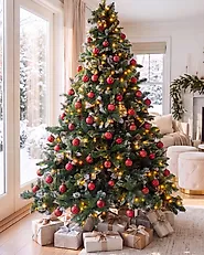 Set of 40 Baubles WINTERGLOW Glass Red_1192078
