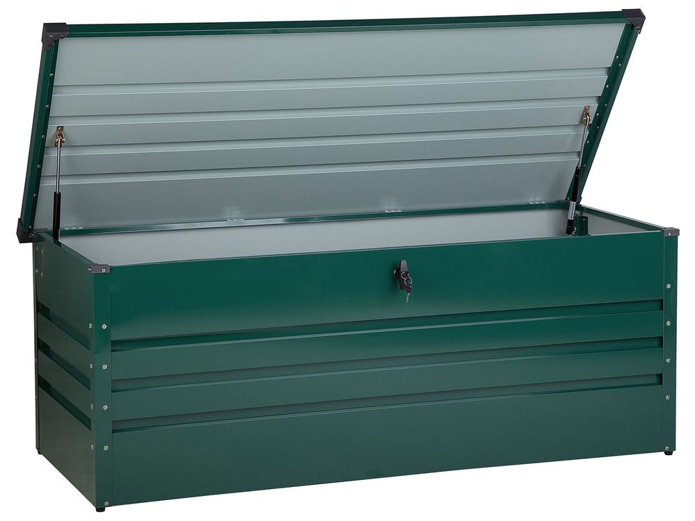 Úložný box CEBROSA 165 cm 70 cm Kov Tmavě zelená