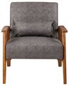 Fauteuil en similicuir marron foncé SKARA_927262