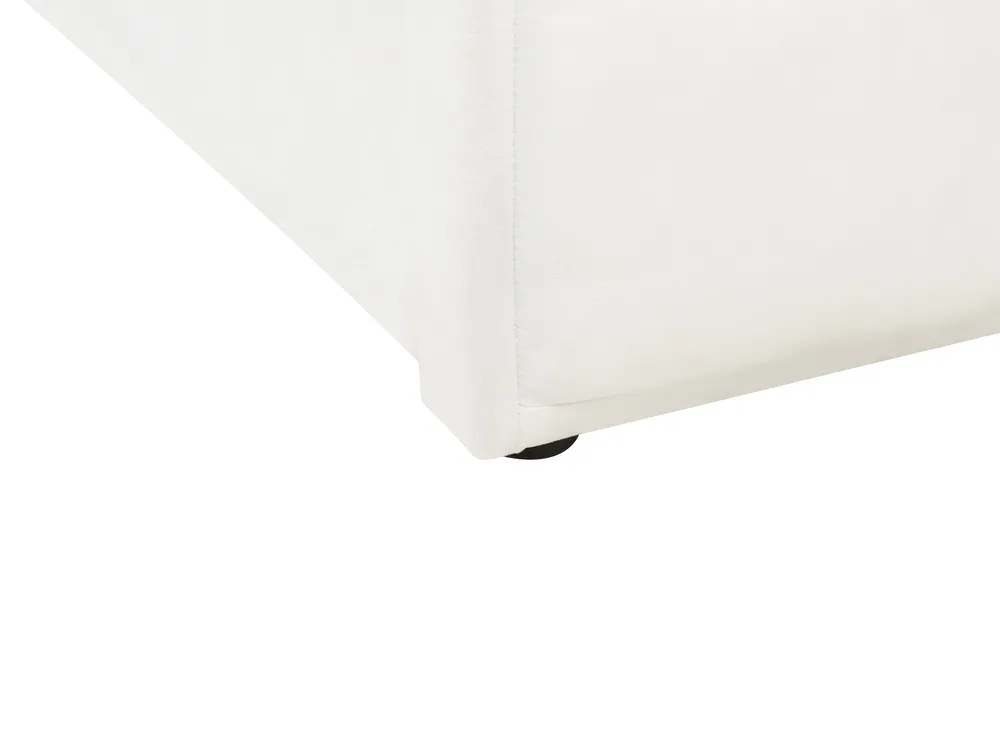 Trundle Bed Velvet CHAVONNE 90 x 200 cm (EU Single) Off-White_969778