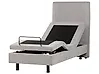 Adjustable Bed Fabric DUKE II 80 x 200 cm (EU Small Single) Light Grey