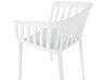 Chaise de salle à manger en plastique blanc DALLAS_353343