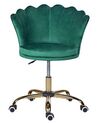 Velvet Desk Chair Green MONTICELLO II_851688