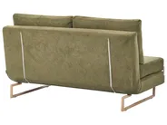 Sofa Bed 3 Seater JERSLEV Fabric Green_1012859