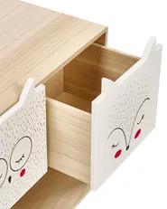 2 Drawer Bedside Table RUPERT Light Brown_934762