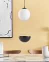 Glass Pendant Lamp Black TOBINS_873275