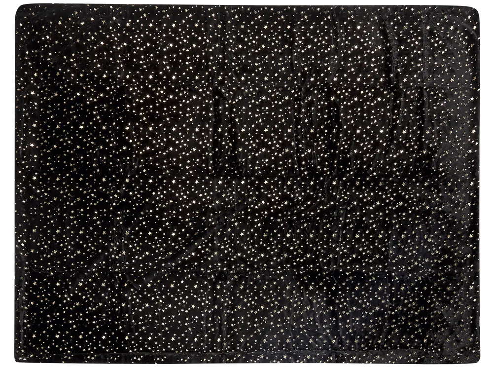 Kuscheldecke ALAZEYA 150 x 200 cm Schwarz_820194
