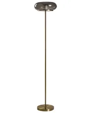 Lampa podłogowa LED NITH Ze ściemniaczem Szkło Szary_1106951