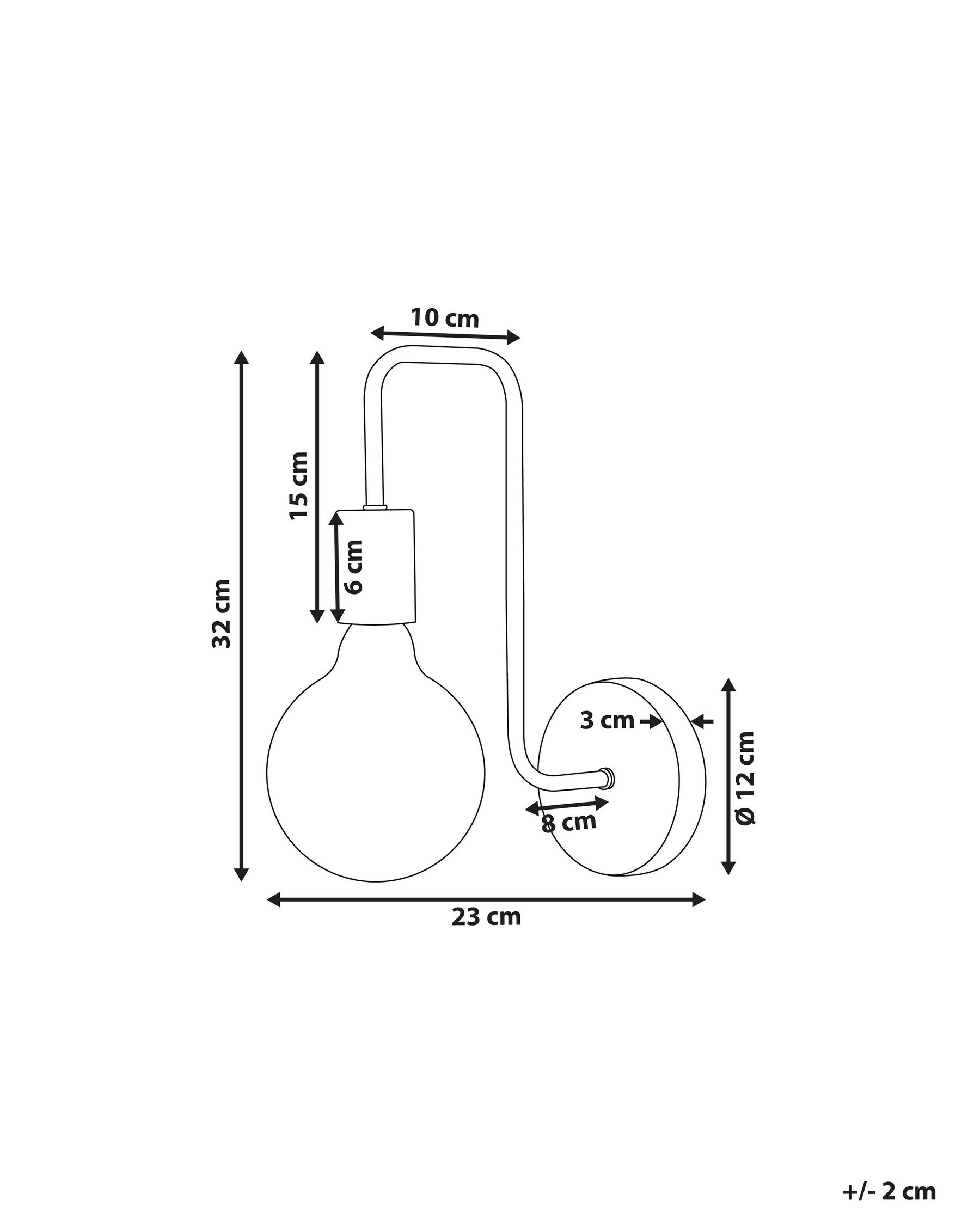 Wall Lamp SAVENA Metal Gold_785132