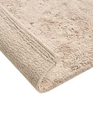 Bath Mat GOELA Light Brown 60 x 90 cm Cotton_1025850