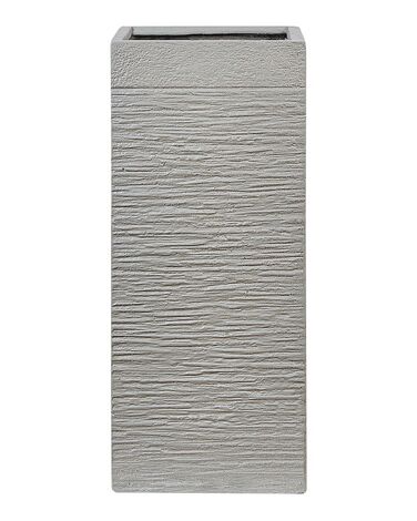 Maceta de fibra de arcilla gris claro 26 x 26 x 60 DION