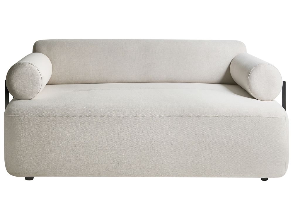 Sofa 2-Sitzer ELVA Stoff Cremeweiss