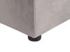 Velvet EU Double Size Bed with Storage Bench Grey NOYERS_920487