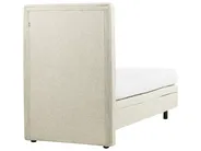 Bett verstellbar Stoff DUKE II 80 x 200 cm Beige_988335