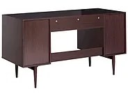 Íróasztal RAFFRA 140 cm 60 cm Sötétbarna_1191601
