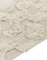 Teppich Baumwolle hellbeige 160 x 230 cm geometrisches Muster Kurzflor AKSARAY_839221