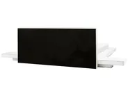 Bed with LED Faux Leather ZEN 160 x 200 cm (EU King Size) White_938351